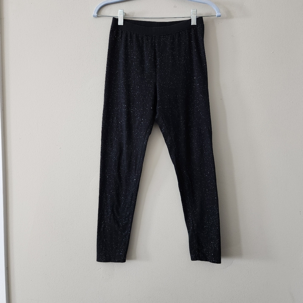 Cat & Jack Black Leggings Glitter Stretchy Size XL Girls
